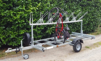 Trevor Steels Trailers -Mountain Bike carrying trailers